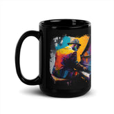 Noodling On The Keyboard Black Glossy Mug - Beyond T-shirts